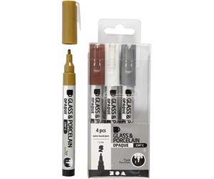 Skrive- & Tegneverktøy - Creativ Company Glass & Porcelain Opaque Marker - 31337