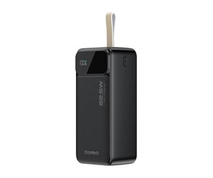 Nødlader - Choetech B731 40000mAh 22.5W PD powerbank (black) Nødlader - Svart - 40000 mAh - B731