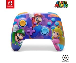 Spill - Tilbehør - PowerA Enhanced Wireless Controller for Nintendo Switch - Color Splash Heroes - Controller - NSGP0287-01