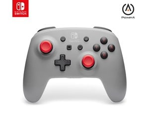 Spill - Tilbehør - PowerA trådløs kontroller for Nintendo Switch - Retro Grey - Controller - NSGP0308-01