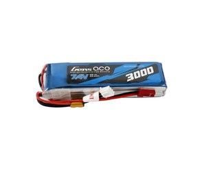 Fjernstyrt - Gens ace &Tattu Battery 3000mAh 7.4V 1C 2S1P LiPo - GEA30002STXJ