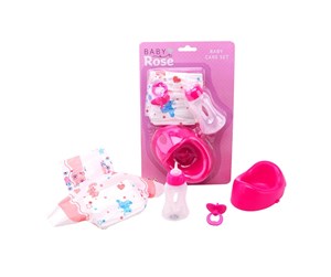 Dukker, Bamser & Utstyr - Baby Rose Care Set - 27664