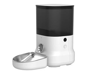 Hund - Dogness Automatic Pet Feeder with metal bowl (white) - F11 stainless steel