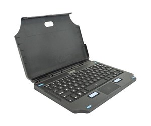 Tastatur - Gamber-Johnson LLC Gamber-Johnson 2-in-1 - keyboard and folio case (case) - attachable compact - with touchpad mouse buttons - AZERTY - French Input Device - Tastatur & Foliosett - Fransk - Svart - 7160-1869-03