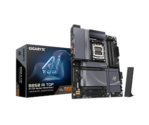 Hovedkort - GIGABYTE B850 AI TOP Hovedkort - AMD B850 - AMD AM5 socket - DDR5 RAM - ATX - B850 AI TOP