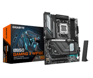 Hovedkort - GIGABYTE B850 GAMING X WIFI6E Hovedkort - AMD B850 - AMD AM5 socket - DDR5 RAM - ATX - B850 GAMING X WIFI6E