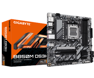 Hovedkort - GIGABYTE B850M DS3H Hovedkort - AMD B850 - AMD AM5 socket - DDR5 RAM - Micro-ATX - B850M DS3H