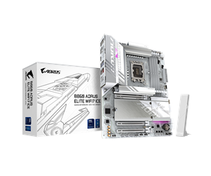 Hovedkort - GIGABYTE B860 AORUS ELITE WIFI7 ICE Hovedkort - Intel B860 - Intel LGA1851 socket - DDR5 RAM - ATX - B860 A ELITE WF7 ICE