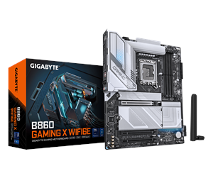 Hovedkort - GIGABYTE B860 GAMING X WIFI6E Hovedkort - Intel B860 - Intel LGA1851 socket - DDR5 RAM - ATX - B860 GAMING X WIFI6E