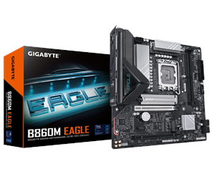 Hovedkort - GIGABYTE B860M EAGLE Hovedkort - Intel B860 - Intel LGA1851 socket - DDR5 RAM - Micro-ATX - B860M EAGLE