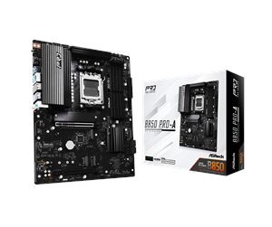 Hovedkort - ASRock B850 Pro-A Hovedkort - AMD B850 - AMD AM5 socket - DDR5 RAM - ATX - 90-MXBQM0-A0UAYZ