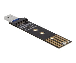 Harddisk - Tilbehør - DeLOCK Interface Adapter - M.2 Card (PCIe NVMe & SATA) - USB 3.2 (Gen 2) - 64197