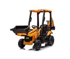 Elektrisk bil - Azeno Electric Car - JCB Backhoe 12V - Yellow - 6951302