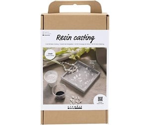 Arts & Crafts - Tilbehør - Creativ Company Craft Kit Resin Casting - Square Tray with Terrazzo - 977688