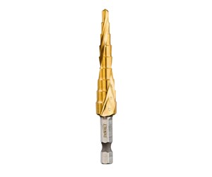 Bormaskin & Bits - Dewalt DT5026-QZ EXTREME 6mm - 12mm Impact HEX (Metal) Titanium Step Drill Bit - DT5026-QZ