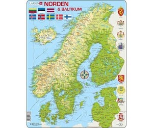 Puslespill - Larsen Puzzles The North (75 pcs) - K3