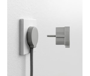 Switch - norm Schuko plug, matte grey - 43023