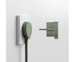 Switch - norm Schuko plug, matte green - 43024