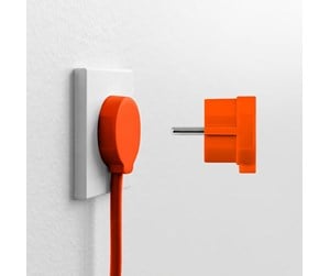 Switch - norm Schuko plug, matte orange - 43025