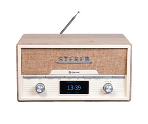 Mikro- og minisystemer - DENVER MDA-525LW – Retro Design Meets Modern Audio Technology - MDA-525LW