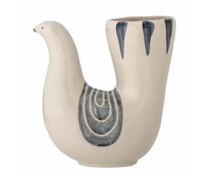 Dekorasjon - Bloomingville - Trudy Vase White Stoneware (82060891) - 82060891