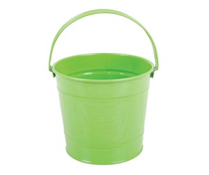 Utendørsleker - Bigjigs Green Metal Bucket - BJ295