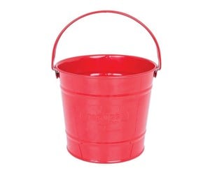 Utendørsleker - Bigjigs Red Metal Bucket - BJ296