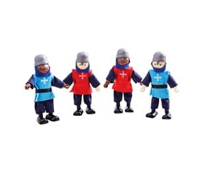 Treleker - Bigjigs Wooden Medieval Knights 4pcs. - JT162