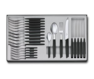 Servering & Servise - Victorinox Swiss Modern Cutlery Set 24 pcs. black - 6.9093.11W.24