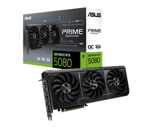 Grafikkort - ASUS GeForce RTX 5080 Prime OC - 16GB GDDR7 RAM - Grafikkort - 90YV0LX0-M0NA00