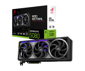 Grafikkort - ASUS GeForce RTX 5080 ROG Astral OC - 16GB GDDR7 RAM - Grafikkort - 90YV0LV0-M0NA00