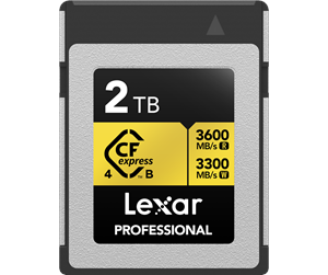 Minnekort - Lexar Professional CFexpress 4.0 Pro Gold - 3600MB/s - 2TB - LCXEXP4002T-RNENG