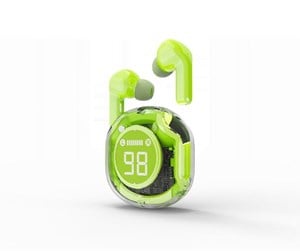 Hodetelefoner - Gembird Transparent TWS in-ears - Grønn - TWST-01-G