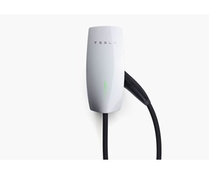 Lading av elbil - Tesla Wall Connector 22kW incl. 7.3 meter charging cable, WiFi, White - 10901