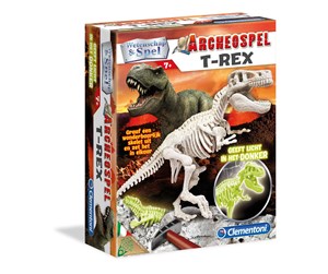 Lek & Lær - Clementoni Science & Games Archeo game - T-Rex Fluo - 66695