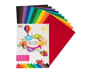 Arts & Crafts - Tilbehør - Creative Craft Group - Colored Cardboard A3 10 Sheets 300 gsm - CR0021/GE