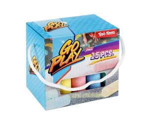 Utendørsleker - Toi-Toys - Sidewalk Chalk Color 15 pcs. - 61040A