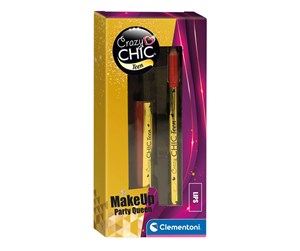 Kreative leker - Clementoni Crazy Chic Lip Gloss and Lip Pencil Party Queen 2 pcs. - 18814