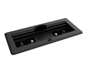 Tilbehør - Crestron Electronics Crestron FlipTop FT2 Series flush mount box (horizontal) - 1200 size mechanical pass-through lid - FT2-1200-MECH-PTL-B