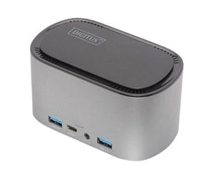 Dokkingstasjon - DIGITUS DA-70889 - docking station - USB-C - 2 x HDMI DP - 1GbE - DA-70889