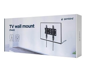 Skjermholder - Gembird WM-42F-01 mounting kit - for TV - fixed - fine texture black - WM-42F-01