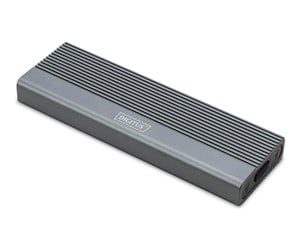 Harddisk - Tilbehør - DIGITUS - storage enclosure - 10Gbps (NVMe) 6 Gbps (SATA) external aluminum toolfree - M.2 NVMe Card / PCIe (NVMe) - USB-C 3.1 (Gen 2) - DA-71156