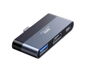 USB-hub - REMAX Docking Station RP-U15 USB HDMI USB-C (black) USB-hub - RP-U15