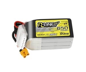 Fjernstyrt - Gens ace &Tattu Battery R-Line 650mAh 22.2V 95C 6S1P XT30U-F - TAA6506S95XT3