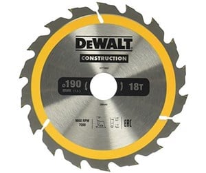 Sirkelsag - Dewalt ‎DT1943-QZ Circular Saw Blade Portable Fastcut 190x30mm 18T (AC) - DT1943-QZ