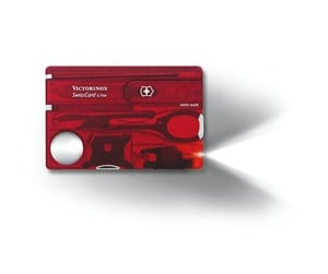 Skrivebordstilbehør - Victorinox SwissCard Lite - Red Transparent - V-0.73 00.T