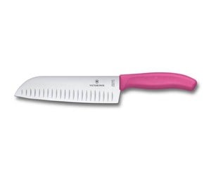 Kjøkkenredskaper - Victorinox SwissClassic Santoku Knife 17 cm - Pink - V-6.85 26.17L5B