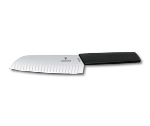 Kjøkkenredskaper - Victorinox Swiss Modern Santoku Knife - 17 cm - Black - V-6.90 53.17KB