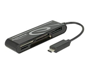 Flashminneadapter - DeLOCK USB 2.0 Card Reader USB Type-C male 5 Slots - 91739