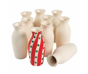 Kreative leker - Colorations - Decorate your own Ceramic Vase Set of 12 - CHMINIVA